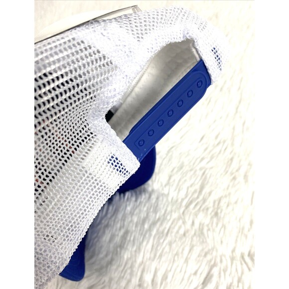 Captivating Hat Boise State Broncos Snapback Trucker Cap Blue White One Size - Picture 4 of 9